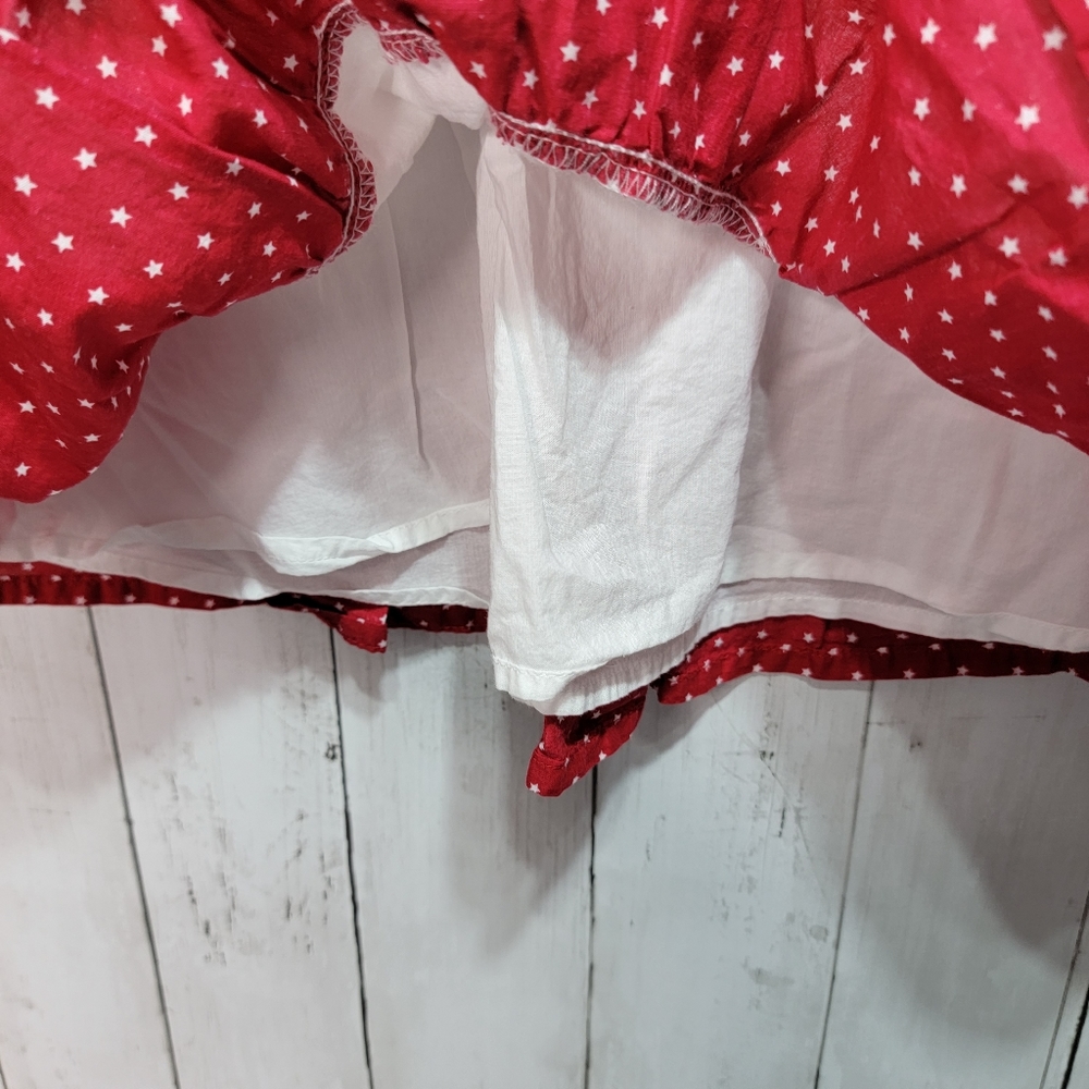 Gymboree Girl's Size 4 Patriotic Red White and Blue Tiered Skirt Lined Cotton. - Picture 3 of 5
